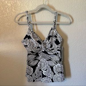 Penbrooke Patterned Tankini Swimsuit Set